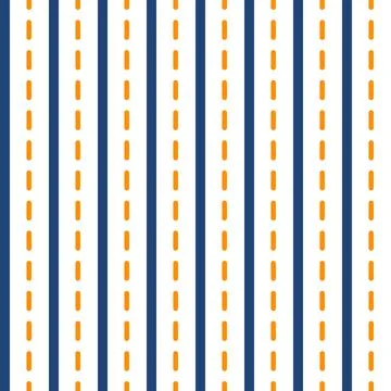 Blue orange stripes seamless pattern. Vector illustration. 스톡 일러스트