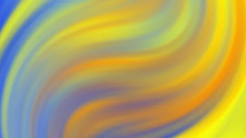 Blue orange yellow gradient background fluid waves colorful Stock Footage 336589934