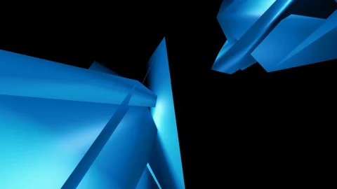 Blue orbital knot Stock Footage 99439467