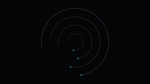 Blue Orbs Loading Screen Perfect Loop Stock Footage 340925848