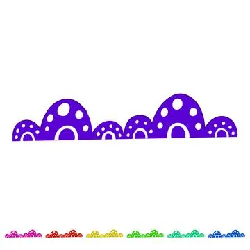 Blue organic abstract border design element pattern graphic Stock Illustration