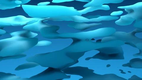 Blue organic background in motion Stock Illustration