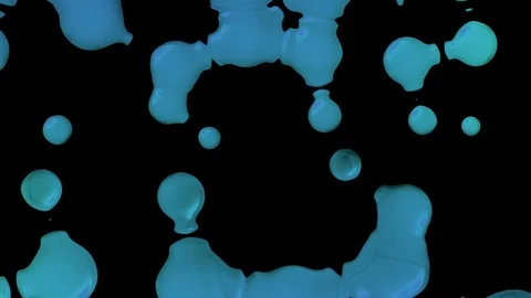 Blue organic loops Video stock 99438746