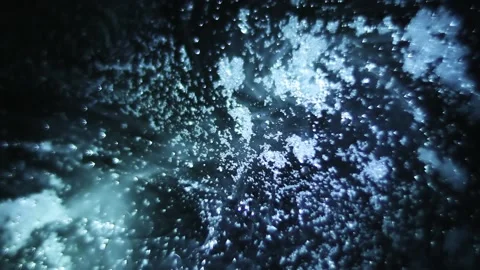 Blue Organic Motion is a background with motion paint and particles Stock Footage 150745110