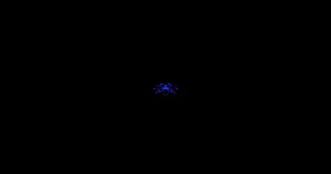 Blue organic strands camera motion background Stock Footage 125842779
