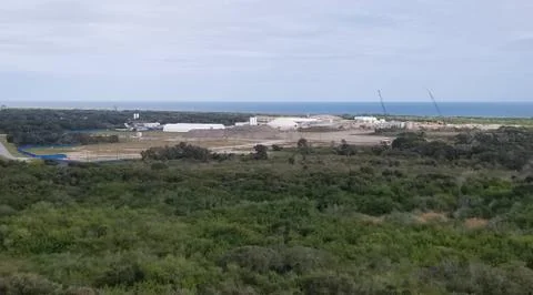Blue Origin's Launch Complex under construction CCAFS Stock Photos