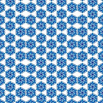 Blue ornament Stock Illustration