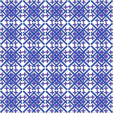 Blue ornament Illustrazione stock