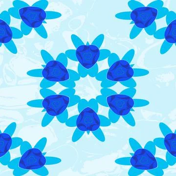 Blue ornament Stock Illustration
