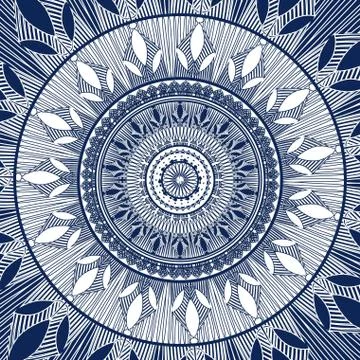 Blue ornament vector Stock Illustration