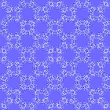 Blue Ornamental Seamless Line Pattern 스톡 일러스트