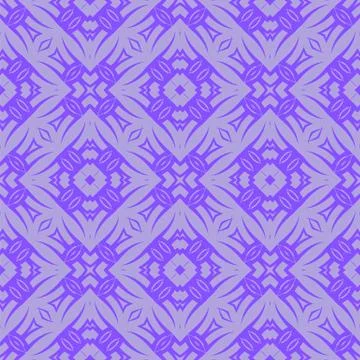 Blue Ornamental Seamless Line Pattern Illustrazione stock
