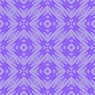 Blue Ornamental Seamless Line Pattern 스톡 일러스트