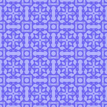 Blue Ornamental Seamless Line Pattern Stockillustratie