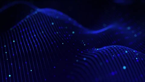 Blue outer space. Looped wavy background. Smooth liquid movement of luminou.. 스톡 동영상 281934509