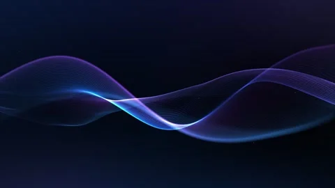 Blue outer space. Looped wavy background. Smooth fluid movement of informat.. Stock Footage 281934581