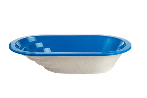Blue oval washbasin Fotos Stock