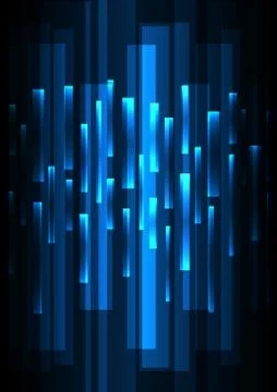Blue overlap pixel speed abstract background Stock Illustration