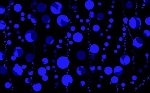 Blue overlapping circles Stock Illustration