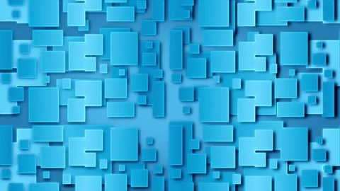Blue overlapping layers of rectangles moving vertically in a continuous Stock Footage 196000588