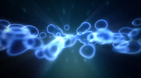 Blue oxygen. Morphing bubbles organic background. Loop. Stock Footage 44562310