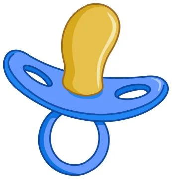 Blue pacifier Stock Illustration
