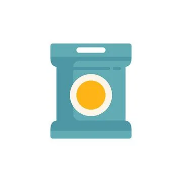 Blue packaging box with handle for storing food product Illustration