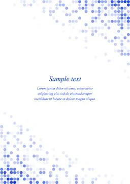 Blue page corner design template Illustrazione stock