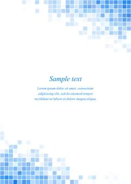 Blue page corner design template Illustrazione stock