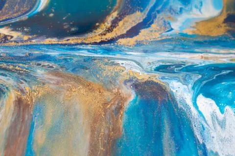 Blue paint abstract background Stock Photos