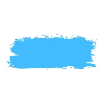 Blue Paint Brush Stroke Illustrazione stock