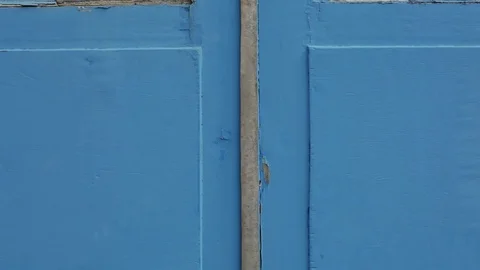 Blue Paint On Door 動画素材 85464822