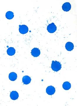 Blue Paint Drips Ilustração Stock