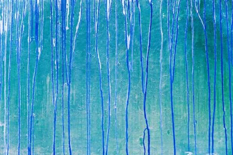 Blue paint flows Stock Illustration