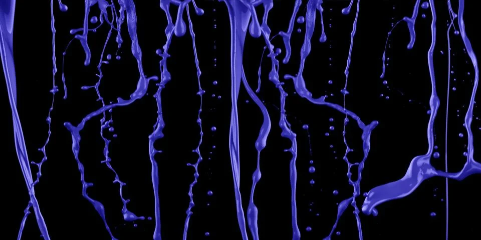 Blue paint. Stock Photos