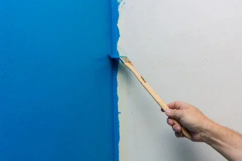Blue paint Foto stock