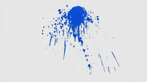 Blue Paint Splash Video stock 210535937