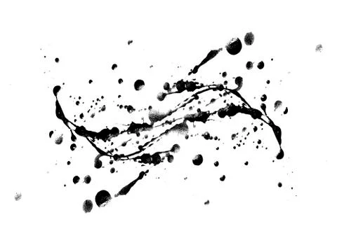 Blue paint splash texture Stock Photos