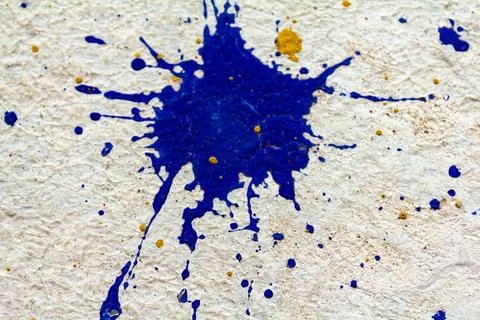 Blue paint splashes 库存照片