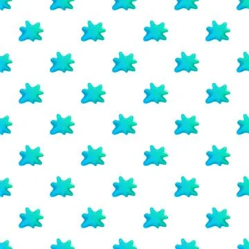 Blue paint splatters forming a seamless pattern 스톡 일러스트