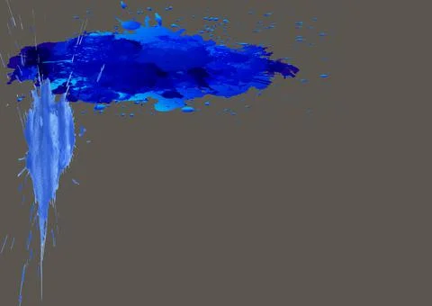 Blue paint spot on Ultimate Gray background Stock Illustration