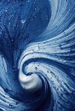 Blue paint swirls イラスト素材