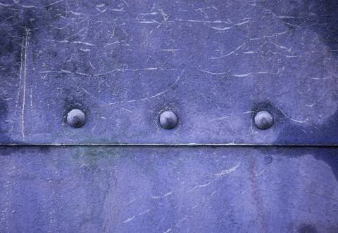 Blue painted metal with rust texture Stock Photos