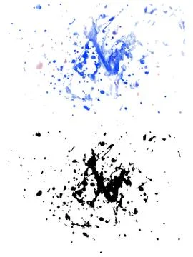 Blue Painted Texture Stock Illustration