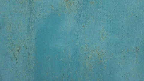 Blue Painted Wall Texture With Distressed Surface Foto stock