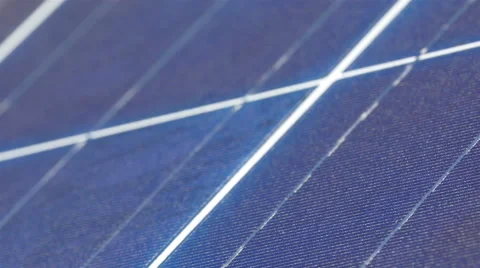 The blue panel of the solar panel board Stock Footage 53872313