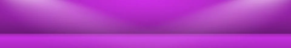Blue panoramic studio background with white glow Illustrazione stock
