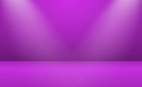 Blue panoramic studio background with white glow Illustrazione stock