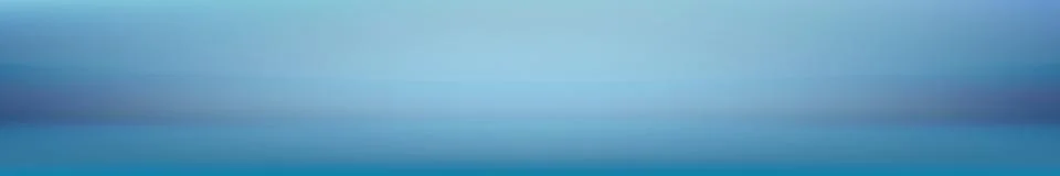 Blue panoramic studio background with white glow Illustrazione stock