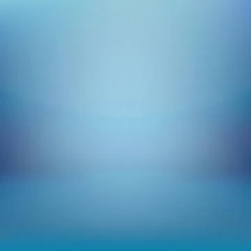 Blue panoramic studio background with white glow Stock Illustration